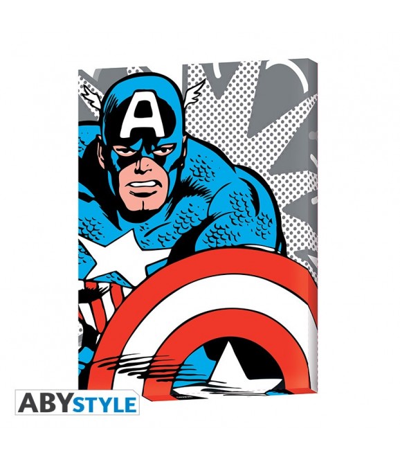MARVEL - Toile - Captain America pop art (30x40)