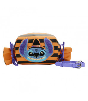 DISNEY - Loungefly Sac A Main Lilo And Stitch Striped Halloween Candy Wrapper