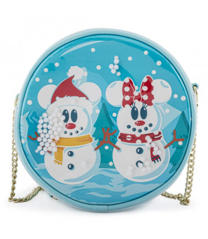 DISNEY - Loungefly Sac A Snowman Mickey Minnie Snow Globe
