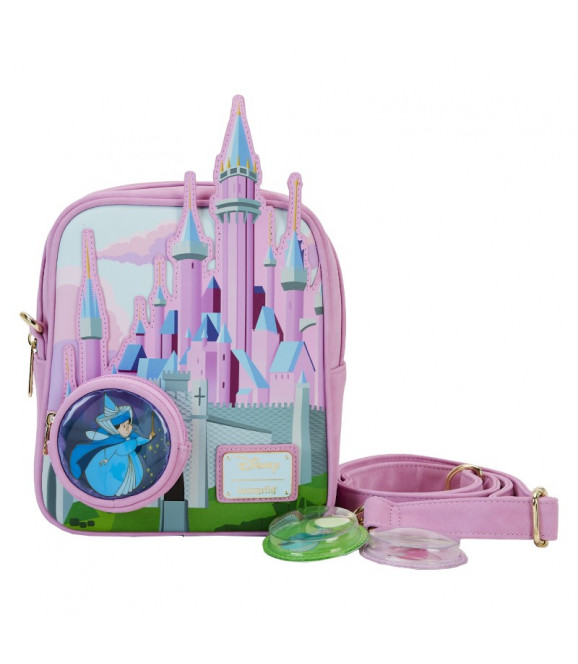 DISNEY - Loungefly Sac A Main Belle aux Bois Dormant Stained Glass Castle DISNEY - Loungefly Sac A Main Belle aux Bois Dormant Stained Glass Castle