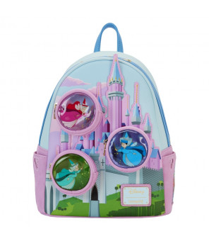 DISNEY - Loungefly Mini Sac A Dos Belle aux Bois Dormant Stained Glass Castle