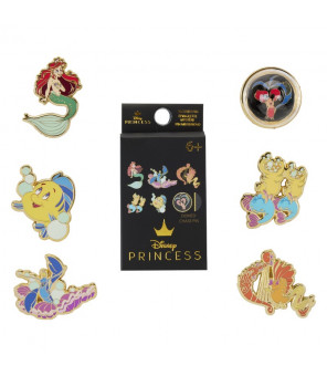 DISNEY - Loungefly Pins Enamel Little Mermaid Petite Sirene 35Th Anniv 6Pcs