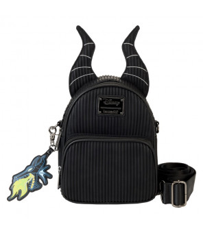 DISNEY - Loungefly Mini Sac A Dos Convertible Villains Maleficent Maléfique