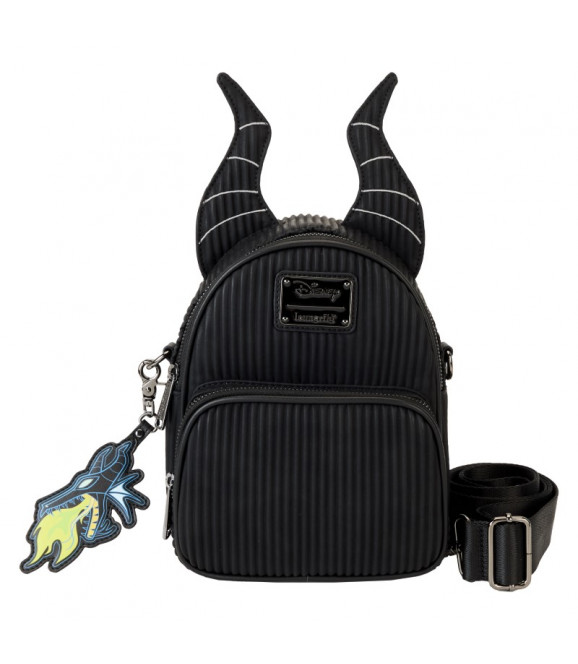 DISNEY - Loungefly Mini Sac A Dos Convertible Villains Maleficent Maléfique DISNEY - Loungefly Mini Sac A Dos Convertible Villains Maleficent Maléfique