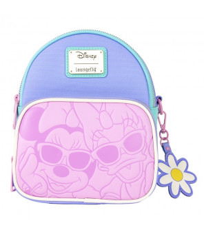 DISNEY - Loungefly Mini Sac A Dos Convertible Daisy Duck & Minnie Mouse