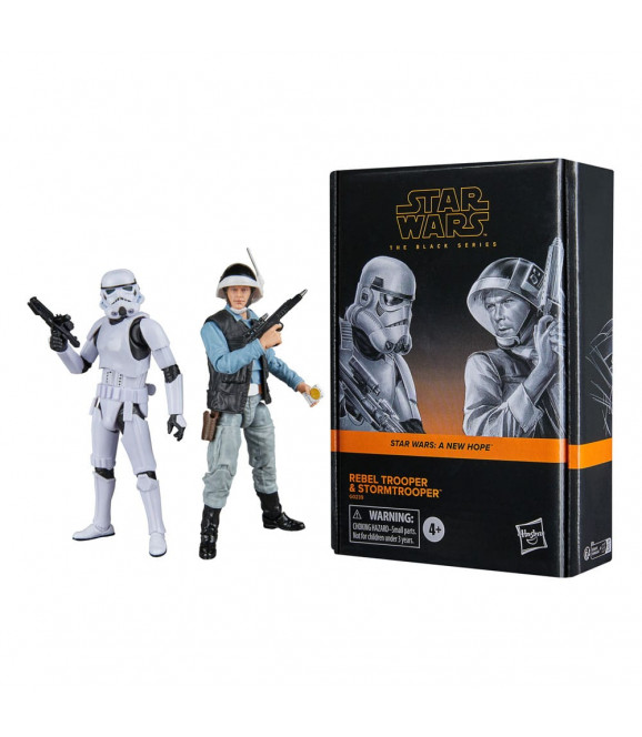 STAR WARS - Episode IV Black Series pack 2 figurines Rebel Trooper & Stormtrooper 15 cm STAR WARS - Episode IV Black Series pack 2 figurines Rebel Trooper & Stormtrooper 15 cm