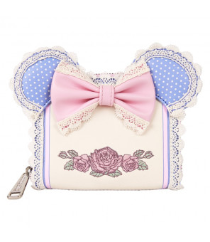 DISNEY - Loungefly Portefeuille Minnie Floral And Lace Ears