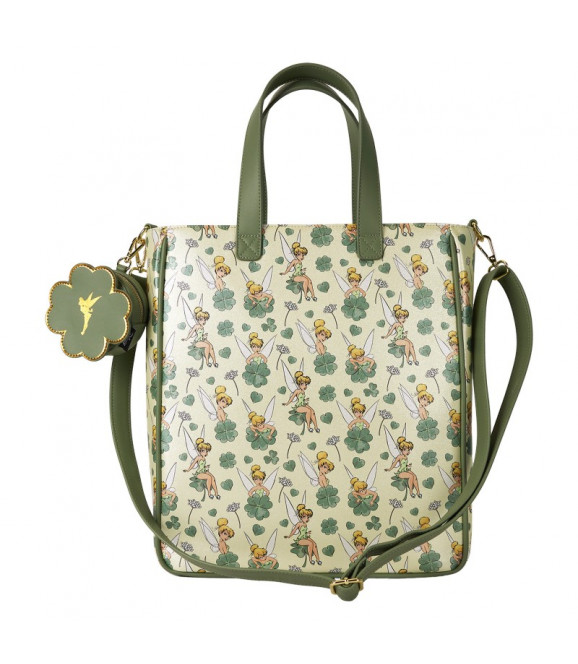 DISNEY - Loungefly Sac A Main Tote Bag Tinker Bell 4-Leaf Clover Aop DISNEY - Loungefly Sac A Main Tote Bag Tinker Bell 4-Leaf Clover Aop