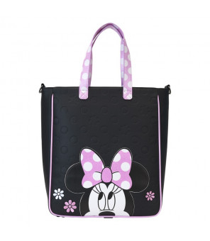 DISNEY - Loungefly Grand Sac A Main Tote Bag Minnie Floral Rock The Dots