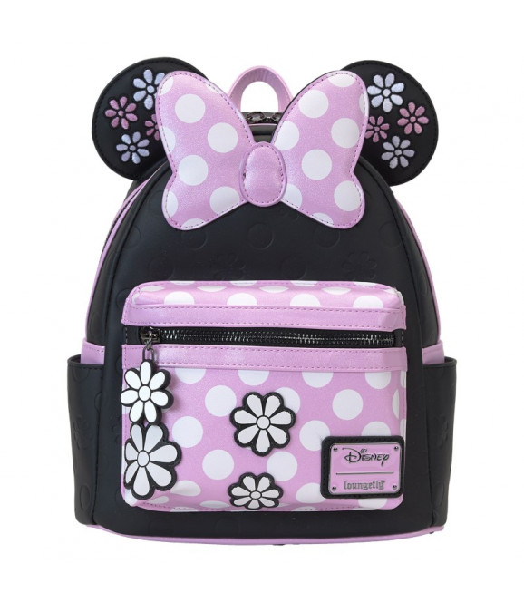 DISNEY - Loungefly Mini Sac A Dos Minnie Floral Rock The Dots