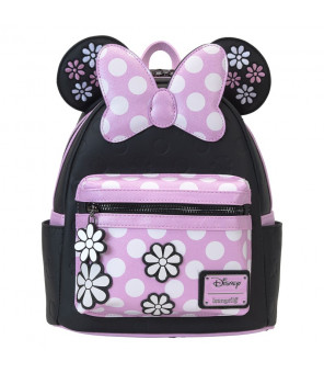 DISNEY - Loungefly Mini Sac A Dos Minnie Floral Rock The Dots