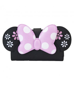 DISNEY - Loungefly Portefeuille Minnie Floral Rock The Dots