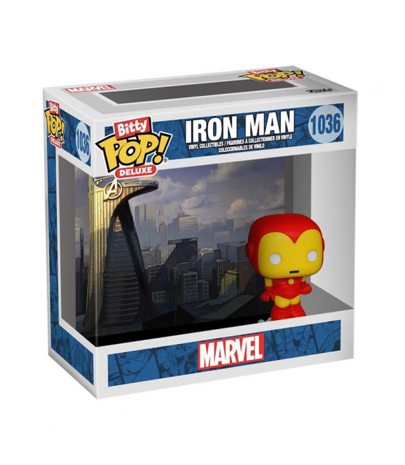 MARVEL - Funko Pop Bitty Pop Deluxe Iron Man Avenger Tower
