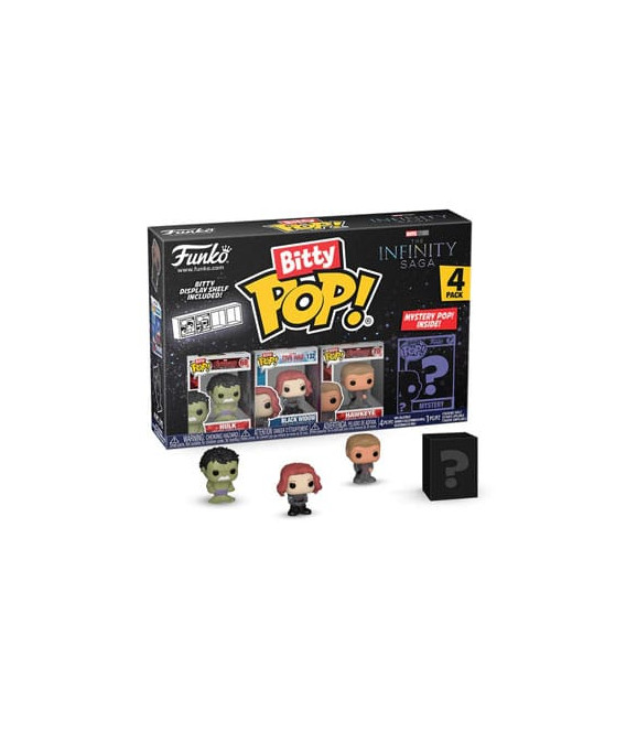 MARVEL - Funko Pop pack 4 figurines Bitty POP! Vinyl Hulk 2,5 cm MARVEL - Funko Pop pack 4 figurines Bitty POP! Vinyl Hulk 2,5 cm