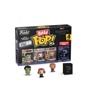 MARVEL - Funko Pop pack 4 figurines Bitty POP! Vinyl Hulk 2,5 cm