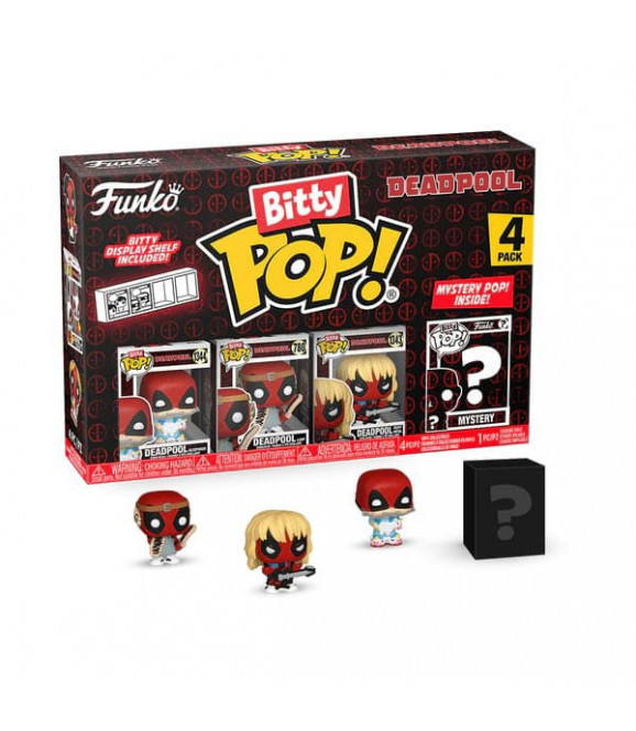 Deadpool pack 4 figurines Bitty POP! Vinyl Sleepover 2,5 cm