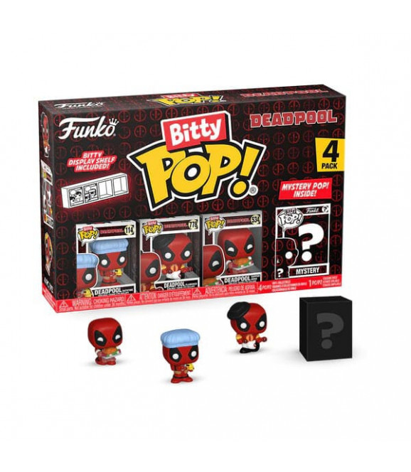 Deadpool pack 4 figurines Bitty POP! Vinyl Bathtime 2,5 cm Deadpool pack 4 figurines Bitty POP! Vinyl Bathtime 2,5 cm