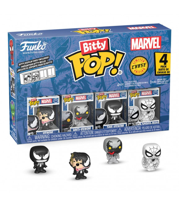 MARVEL - Funko Pop Spider-Man pack 4 figurines Bitty POP! Vinyl Series 3 2 cm MARVEL - Funko Pop Spider-Man pack 4 figurines Bitty POP! Vinyl Series 3 2 cm