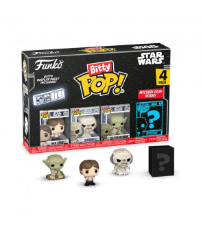 STAR WARS - Funko Pop pack 4 figurines Bitty POP! Vinyl Han 2,5 cm