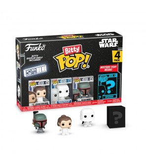 STAR WARS - Funko Pop Star Wars pack 4 figurines Bitty POP! Vinyl Leia 2,5 cm
