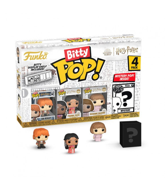 HARRY POTTER - Harry Potter et la Coupe de feu pack 4 figurines Bitty POP! Vinyl Ron 2,5 cm