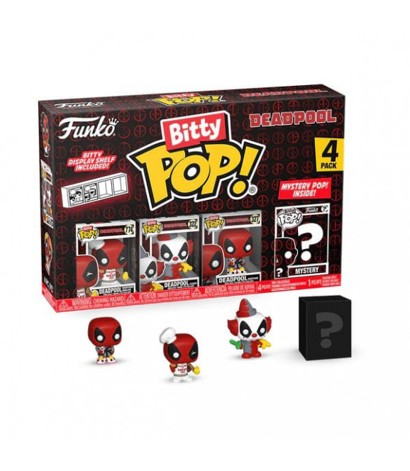 Deadpool pack 4 figurines Bitty POP! Vinyl BBQ Master 2,5 cm Deadpool pack 4 figurines Bitty POP! Vinyl BBQ Master 2,5 cm