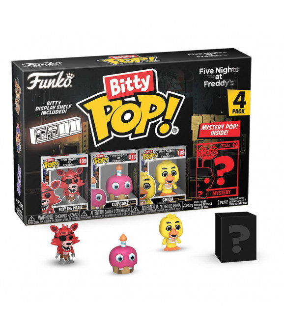 Five Nights at Freddy's pack 4 figurines Bitty POP! Vinyl Foxy 2,5 cm