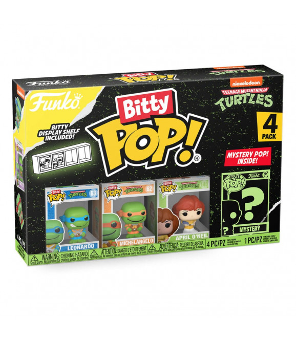 Les Tortues ninja pack 4 figurines Bitty POP! Vinyl Leonardo 2,5 cm