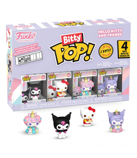 Hello Kitty and Friends pack 4 figurines Bitty POP! Vinyl Series 3 2 cm Hello Kitty and Friends pack 4 figurines Bitty POP! Vinyl Series 3 2 cm