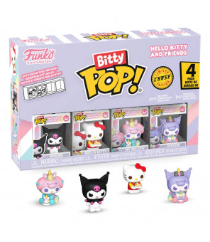 Hello Kitty and Friends pack 4 figurines Bitty POP! Vinyl Series 3 2 cm