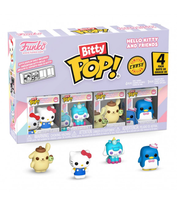 Hello Kitty and Friends pack 4 figurines Bitty POP! Vinyl Series 1 2 cm Hello Kitty and Friends pack 4 figurines Bitty POP! Vinyl Series 1 2 cm
