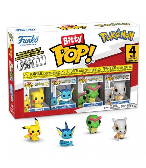 POKEMON - Funko Pop pack 4 figurines Bitty POP! Vinyl Series 1 2 cm POKEMON - Funko Pop pack 4 figurines Bitty POP! Vinyl Series 1 2 cm