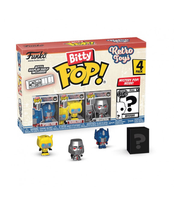 Retro Toys pack 4 figurines Bitty POP! Vinyl Transformers 2,5 cm Retro Toys pack 4 figurines Bitty POP! Vinyl Transformers 2,5 cm