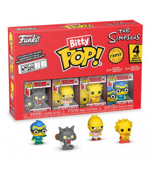 SIMPSONS - Funko Pop pack 4 figurines Bitty POP! Vinyl Series 4 2 cm