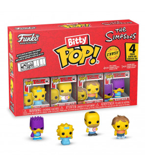 SIMPSONS - Funko Pop pack 4 figurines Bitty POP! Vinyl Series 3 2 cm