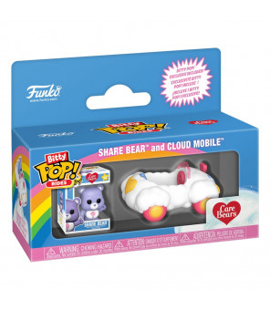 CARE BEARS BISOUNOURS - Funko Pop Bitty POP! Rides Vinyl figurine Share Bear and Cloud Mobile