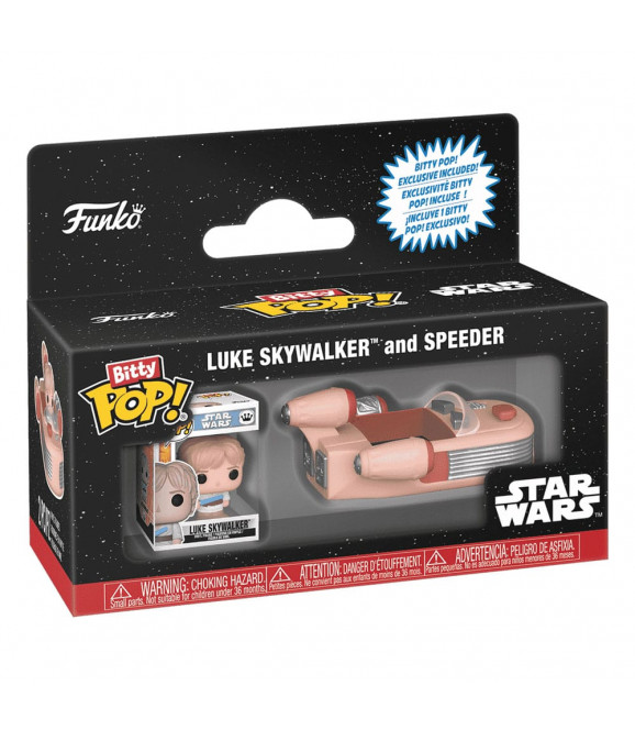 STAR WARS - Funko Pop Bitty POP! Rides Vinyl figurine Luke Skywalker and Speeder