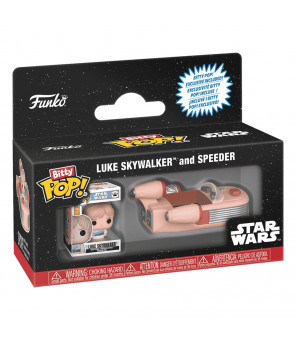 STAR WARS - Funko Pop Bitty POP! Rides Vinyl figurine Luke Skywalker and Speeder