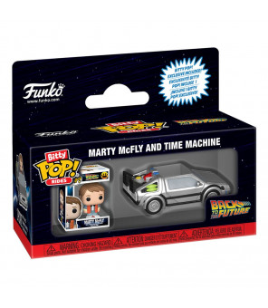 Retour vers le futur Bitty POP! Rides Vinyl figurine Marty McFly and Time Machine