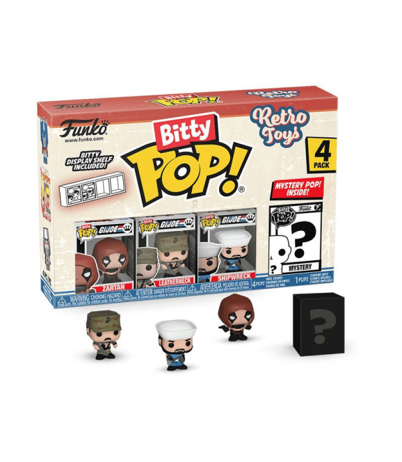 Retro Toys pack 4 figurines Bitty POP! Vinyl GI Joe 2,5 cm Retro Toys pack 4 figurines Bitty POP! Vinyl GI Joe 2,5 cm