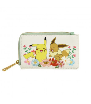 POKEMON - Loungefly Portefeuille Pikachu & Eevee Floral