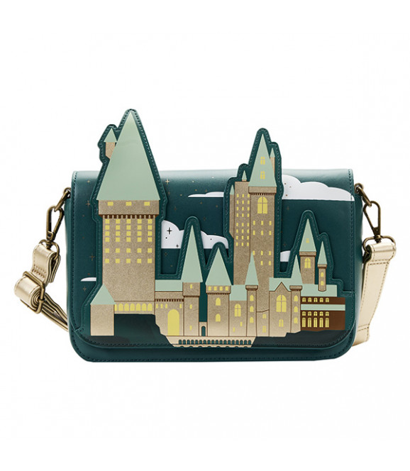 HARRY POTTER - Loungefly Sac A Main Golden Hogwarts HARRY POTTER - Loungefly Sac A Main Golden Hogwarts