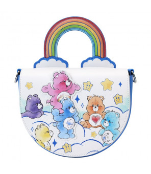 CARE BEARS BISOUNOURS - Loungefly Sac A Main Rainbow Handle