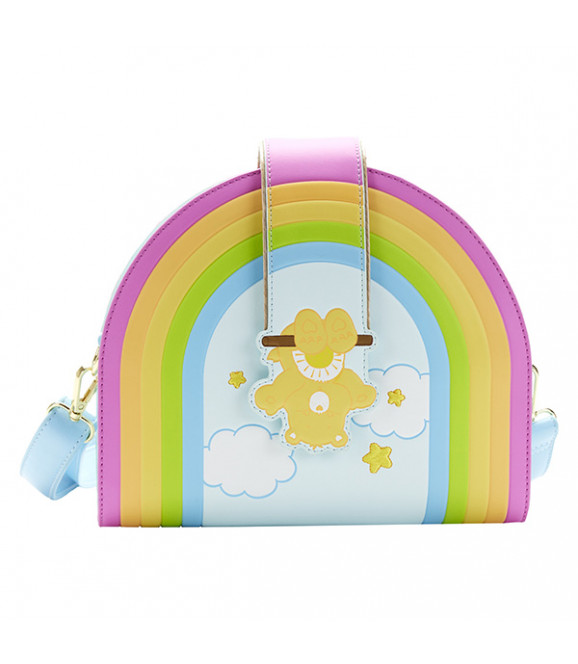 CARE BEARS BISOUNOURS - Loungefly Sac A Main Rainbow Swing