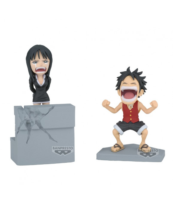 ONE PIECE - WCF Log Stories Monkey D Luffy & Nico Robin 10cm ONE PIECE - WCF Log Stories Monkey D Luffy & Nico Robin 10cm