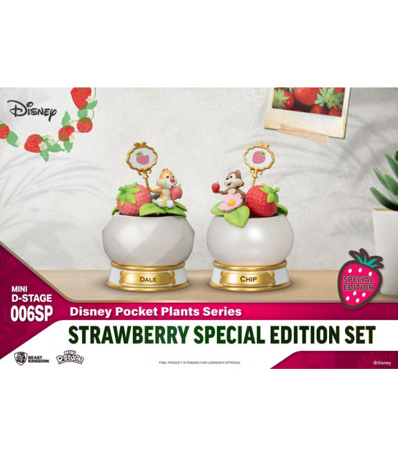DISNEY - Assortiment statuettes Mini Diorama Stage Pocket Plants Series Strawberry Special Edition Set 12 cm DISNEY - Assortiment statuettes Mini Diorama Stage Pocket Plants Series Strawberry Special Edition Set 12 cm