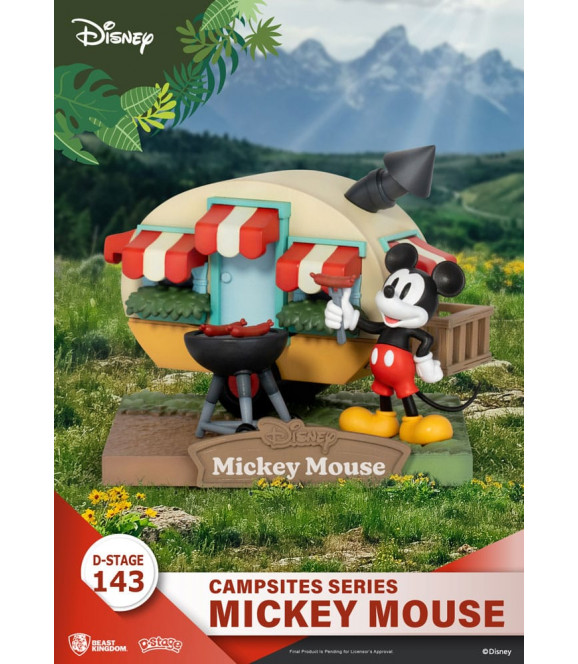 DISNEY - Diorama PVC D-Stage Campsite Series Mickey Mouse 10 cm