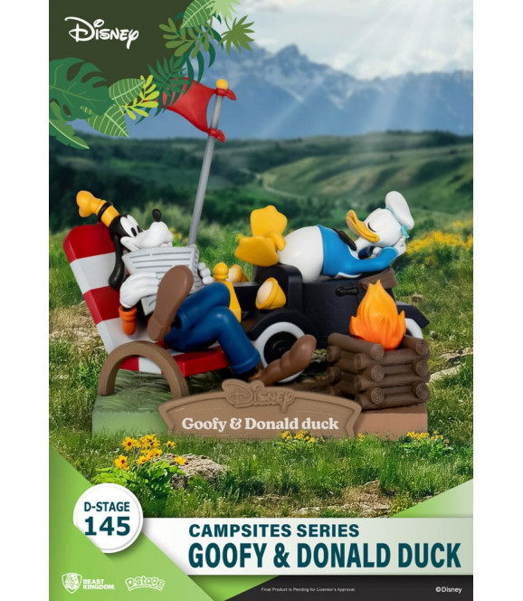DISNEY - Diorama PVC D-Stage Campsite Series Goofy & Donald Duck 10 cm DISNEY - Diorama PVC D-Stage Campsite Series Goofy & Donald Duck 10 cm