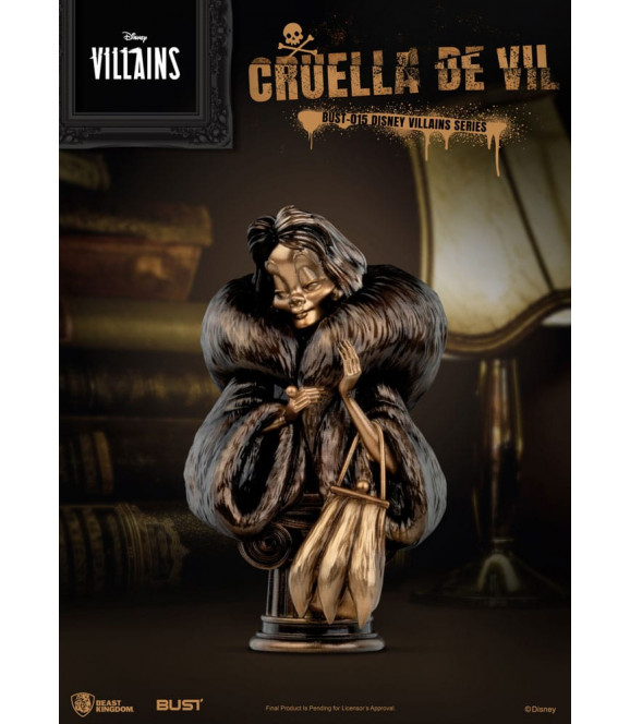 DISNEY - Villains Series buste PVC Cruella De Vil 16 cm