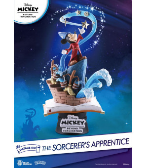 DISNEY - Mickey Beyond Imagination diorama PVC D-Stage The Sorcerer's Apprentice 15 cm